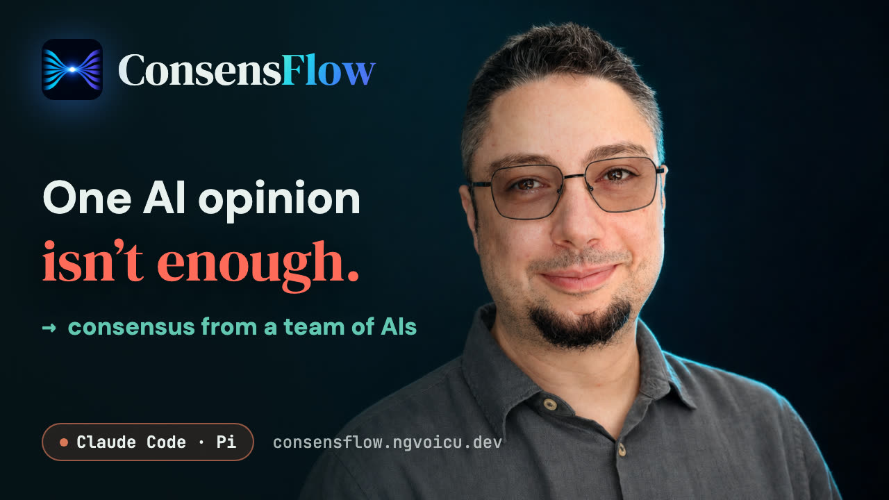 ConsensFlow — one AI opinion isn't enough
