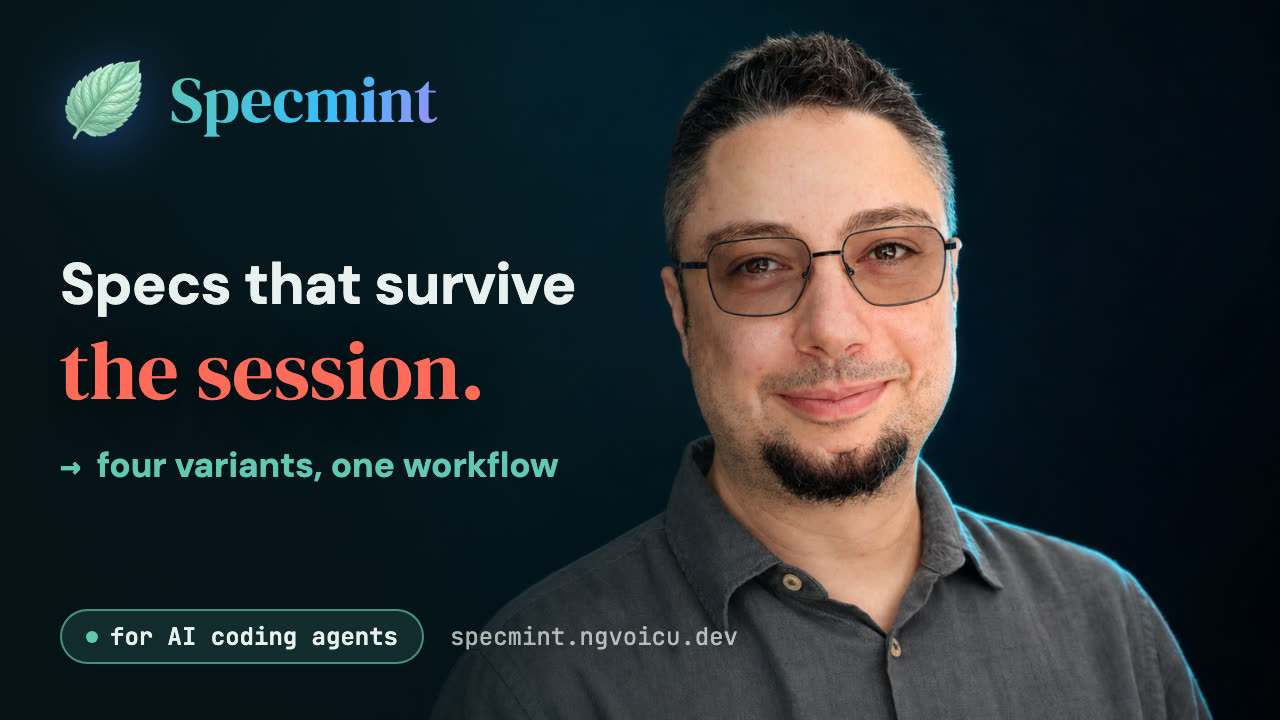 Specmint — specs that survive the session
